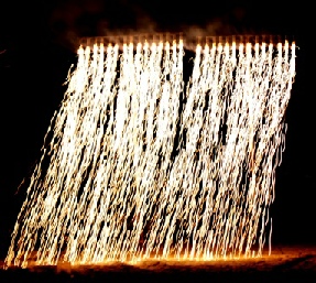 Barockfeuerwerk Wasserfall