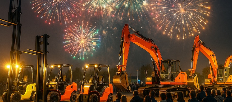 Feuerwerk Produkt Presentation Bagger